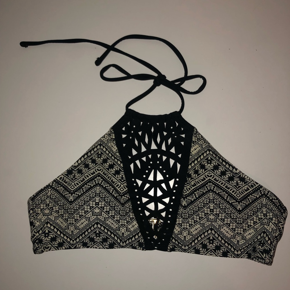 Halter neck swimsuit top